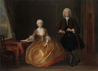 Cornelis Troost A Couple Making Music