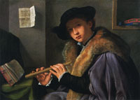 Girolamo Savoldo Flute Player