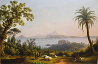Jacob Philippe Hackert A view of the Bay of Pozzuoli
