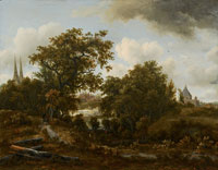 Meindert Hobbema Landscape near Deventer
