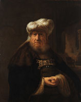 Possibly Ferdinand Bol Man in Oriental Costume (possibly the Old Testament Patriarch Dan)