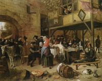 Jan Steen Feast of the Chamber of Rhetoricians near a Town-Gate