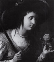 Gerard van Honthorst Elizabeth, Princess Palatine, Half-Length as Shepherdess