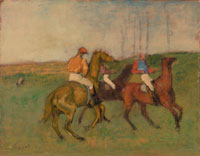 Edgar Degas Jockeys and Race Horses