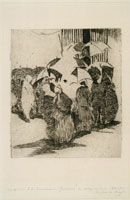 Edouard Manet - Queue at the Butcher Shop (during the Siege of Paris