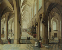 Peeter Neeffs the Elder - The Interior of the Antwerp Cathedral