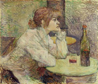 Henri de Toulouse-Lautrec - The Drinker (Suzanne Valadon)