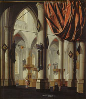 Daniel de Blieck - Interior of a Gothic Church