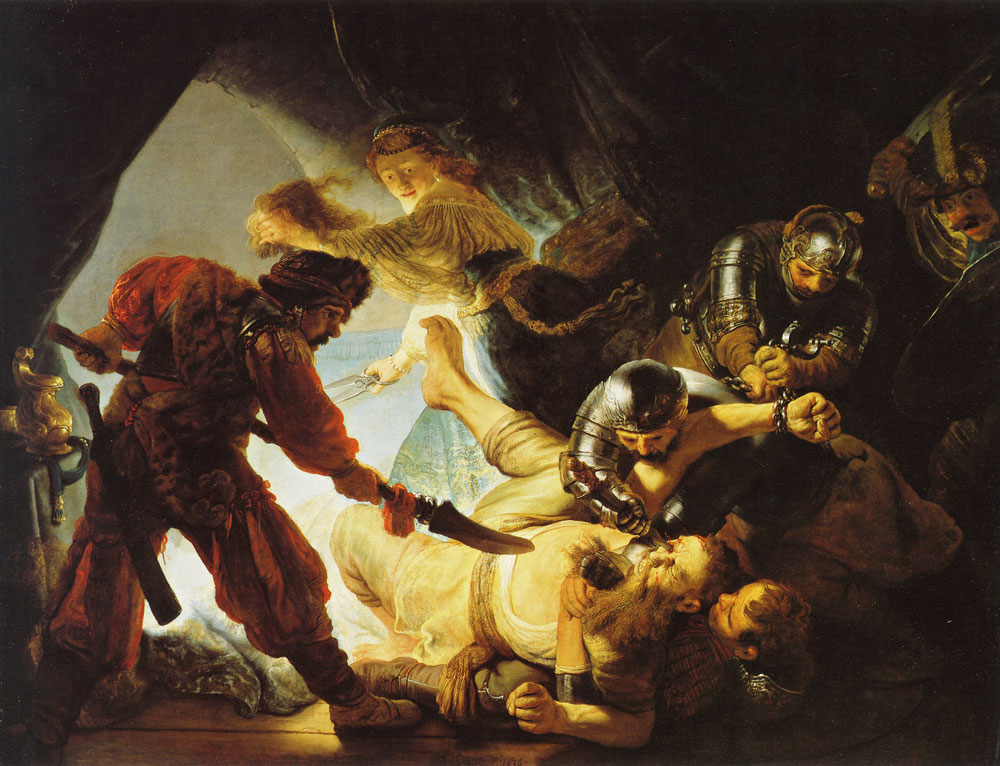 Rembrandt - The blinding of Samson