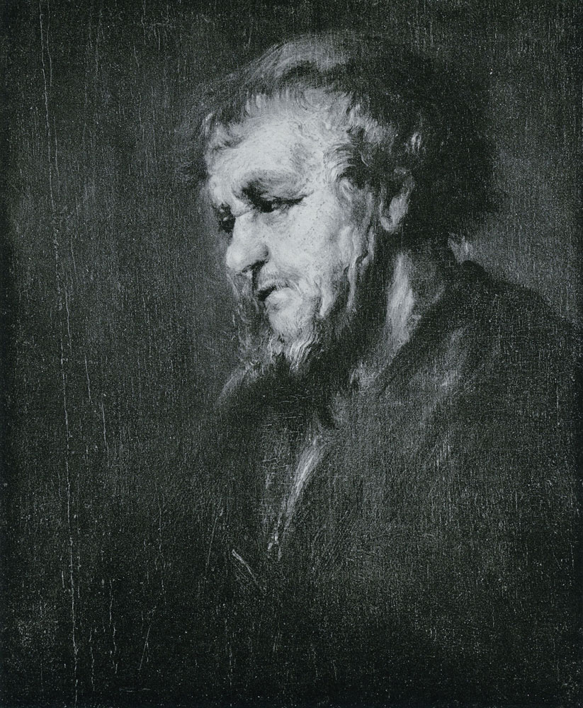 Formerly attributed to Rembrandt - A Bearded Man