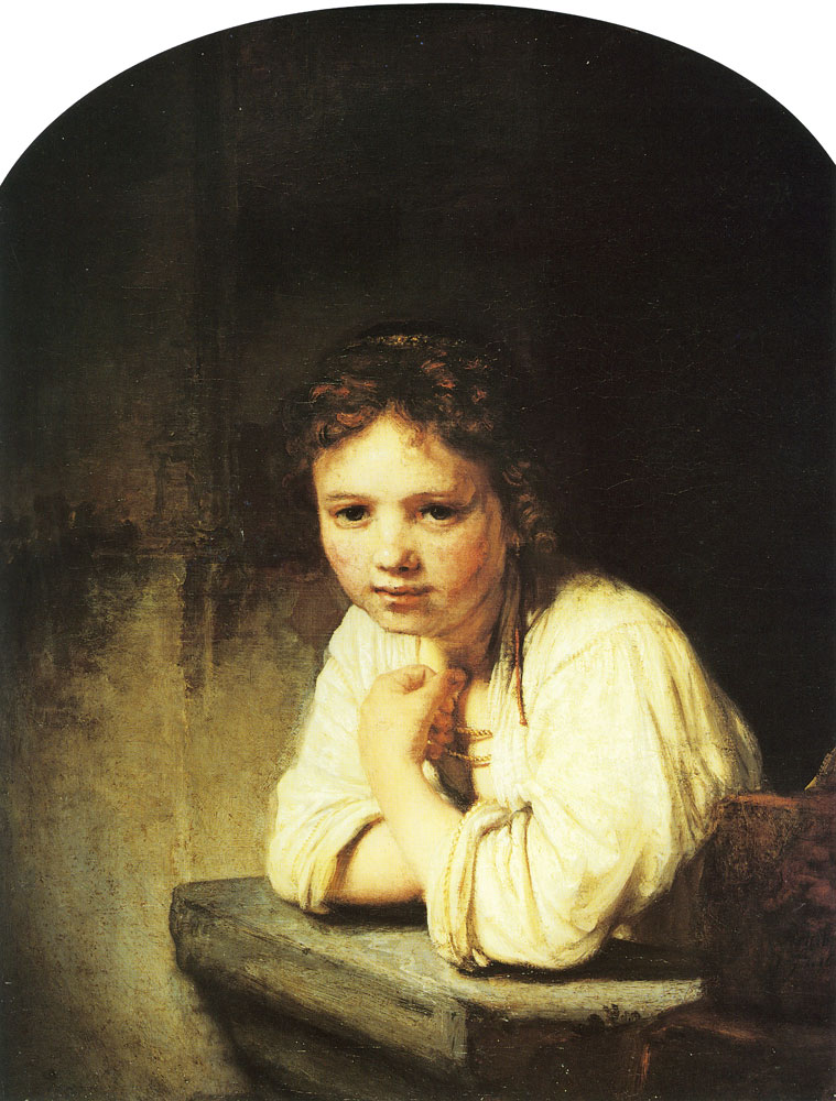 Rembrandt - Girl at a Window