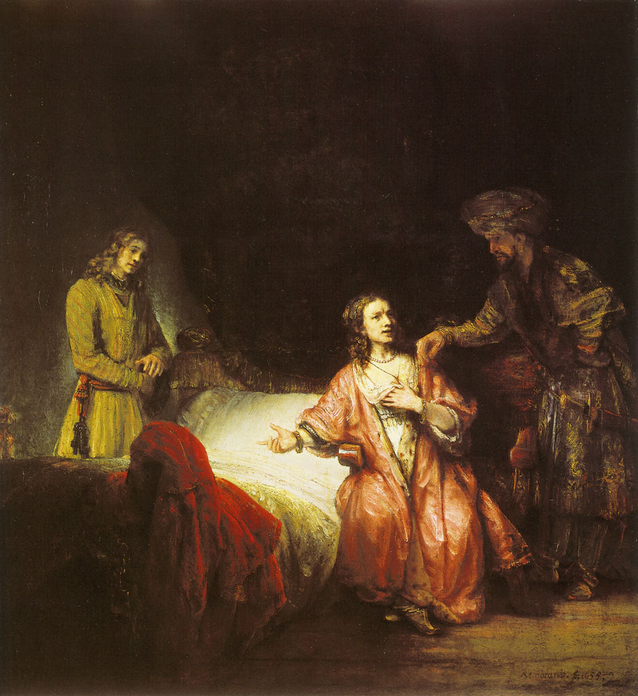 Rembrandt Workshop - Joseph accused by Potifar's wife