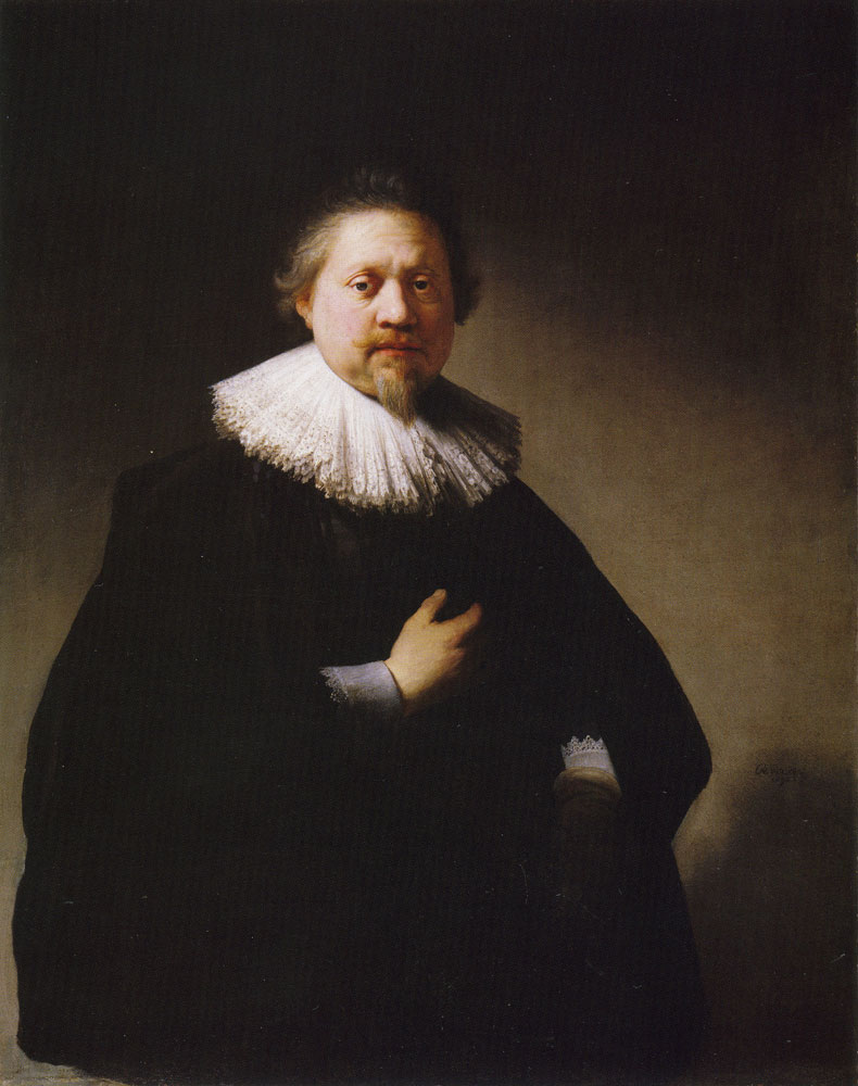 Rembrandt - Portrait of a Man, probably Thomas Brouaert