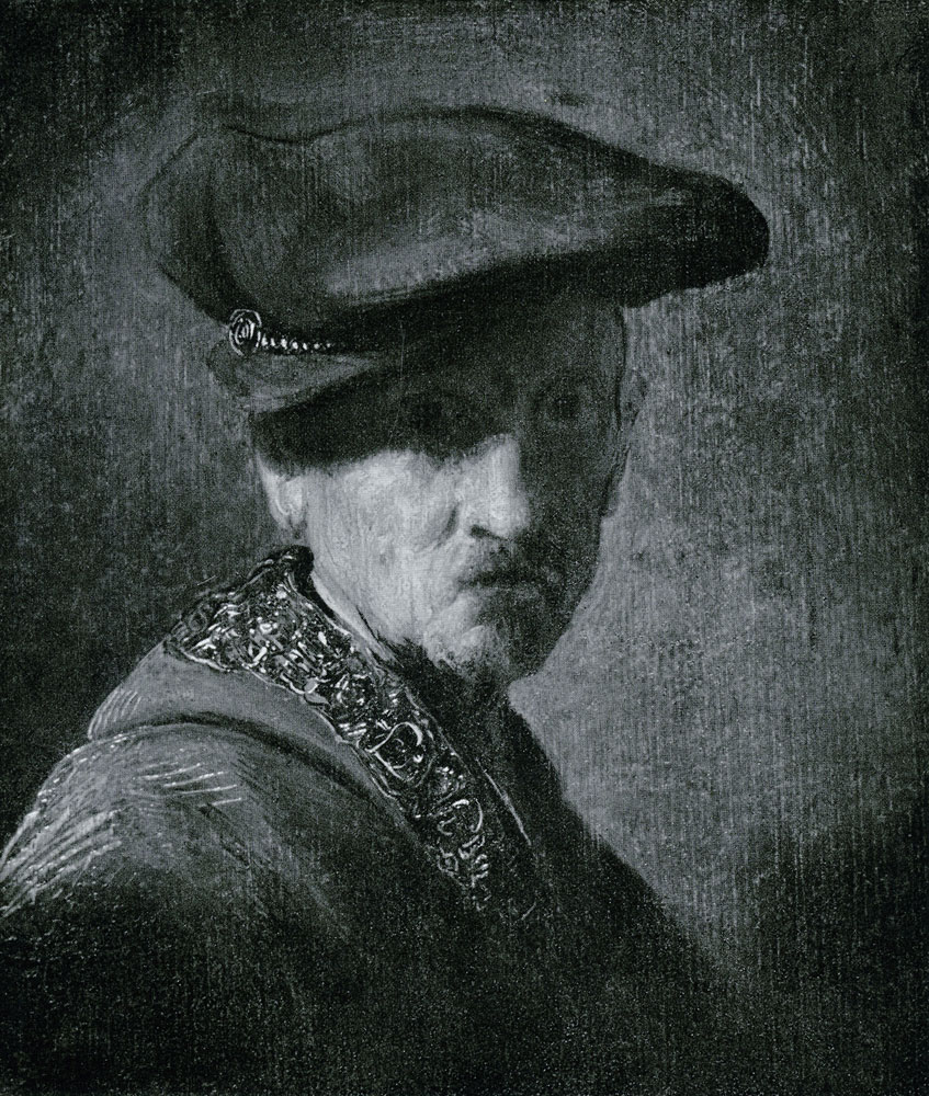 Imitation of Rembrandt - Bust of a man in a cap