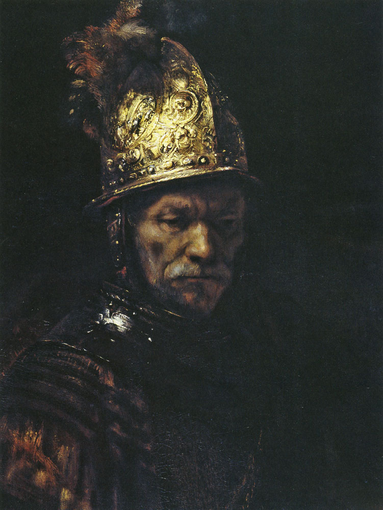 Circle of Rembrandt - Man in a Golden Helmet