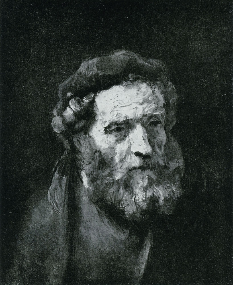 Formerly attributed to Rembrandt - Head of an Old Man