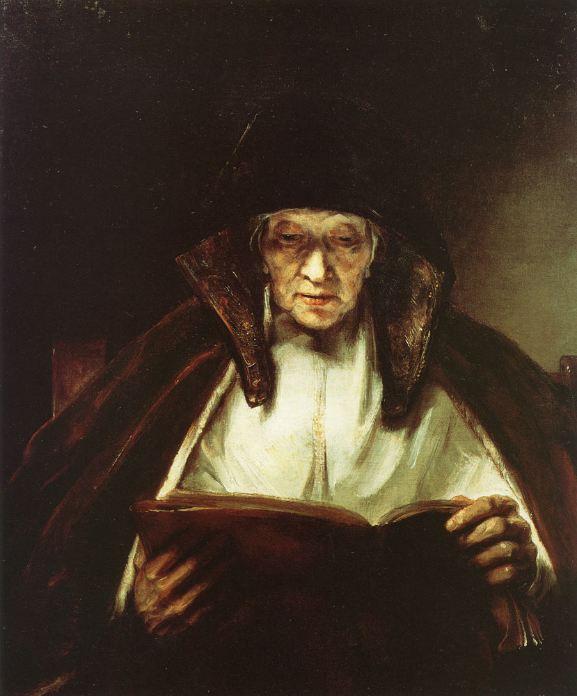 Rembrandt - Old Woman Reading