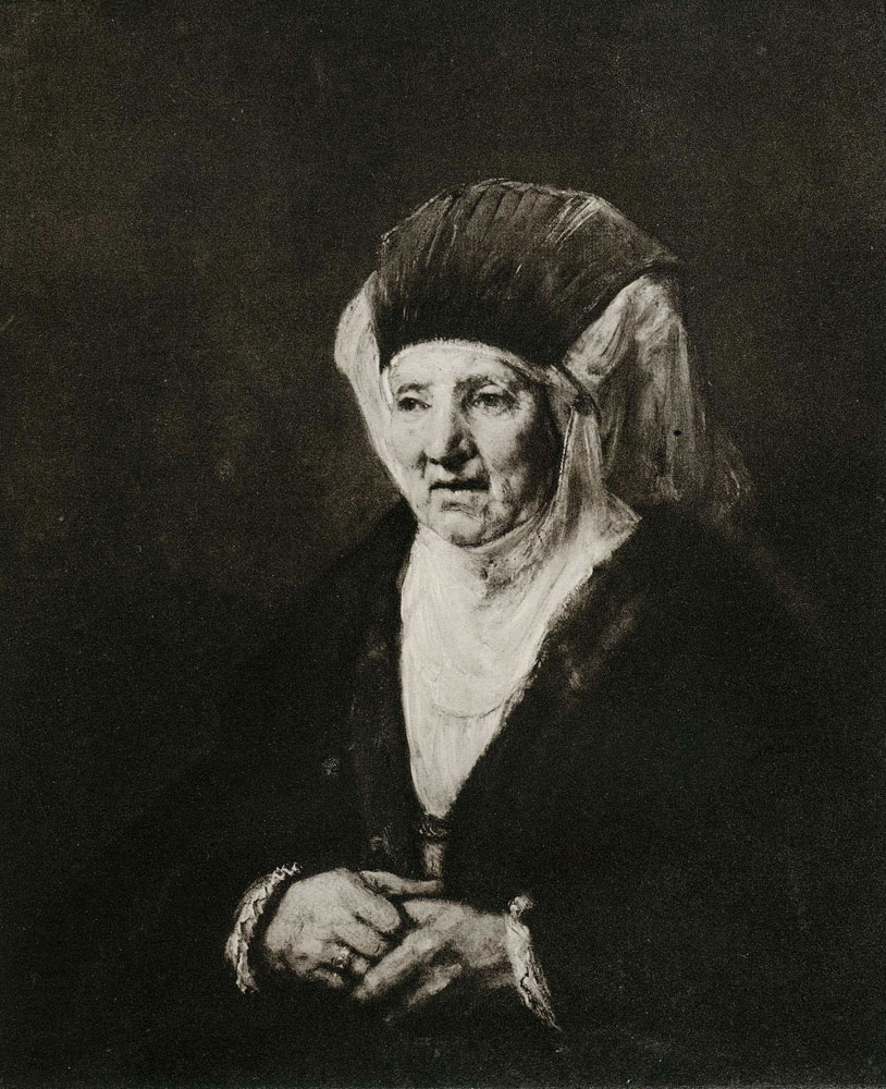 Formerly attributed to Rembrandt - Portrait of an Old Woman