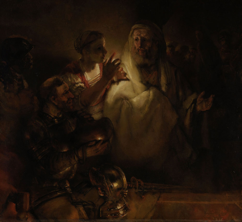 Rembrandt - Peter denouncing Christ