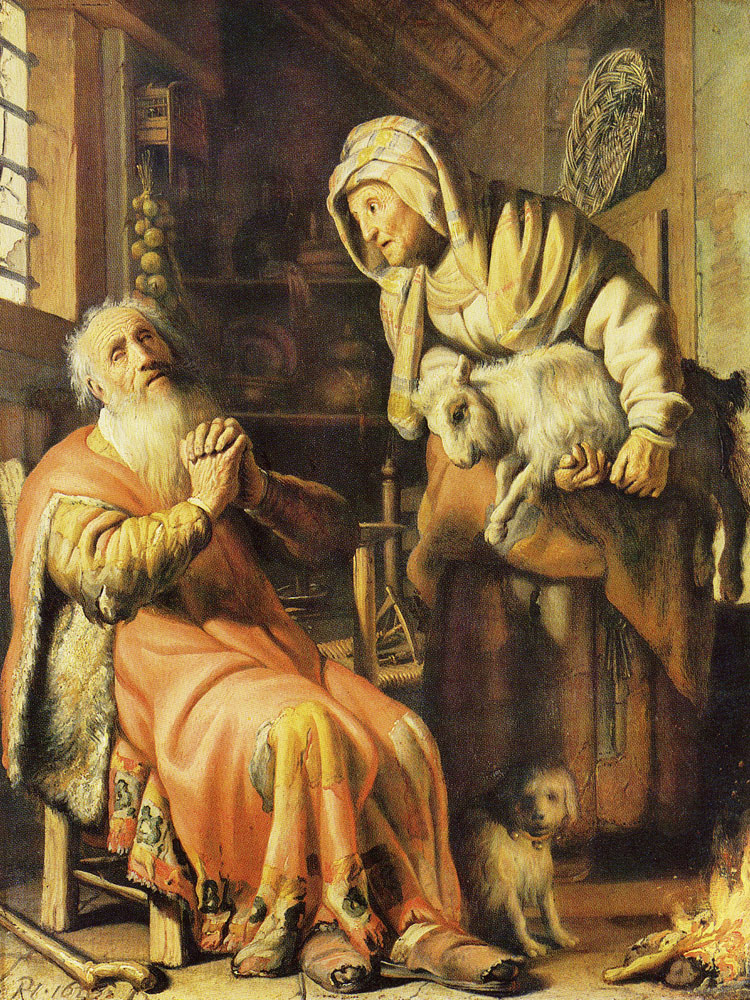 Rembrandt - Tobit and Anna with the Kid