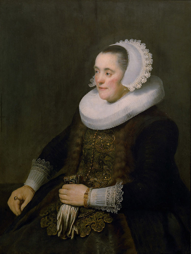 Rembrandt and workshop - Portrait of a woman