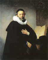 Rembrandt - Portrait of Johannes Wtenbogaert