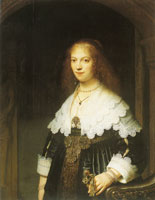 Rembrandt - Portrait of a Young Woman, probably Maria Trip