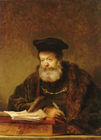 Rembrandt Scholar at his desk