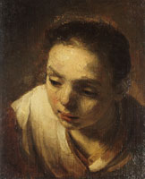 Rembrandt Workshop Study of a Girl