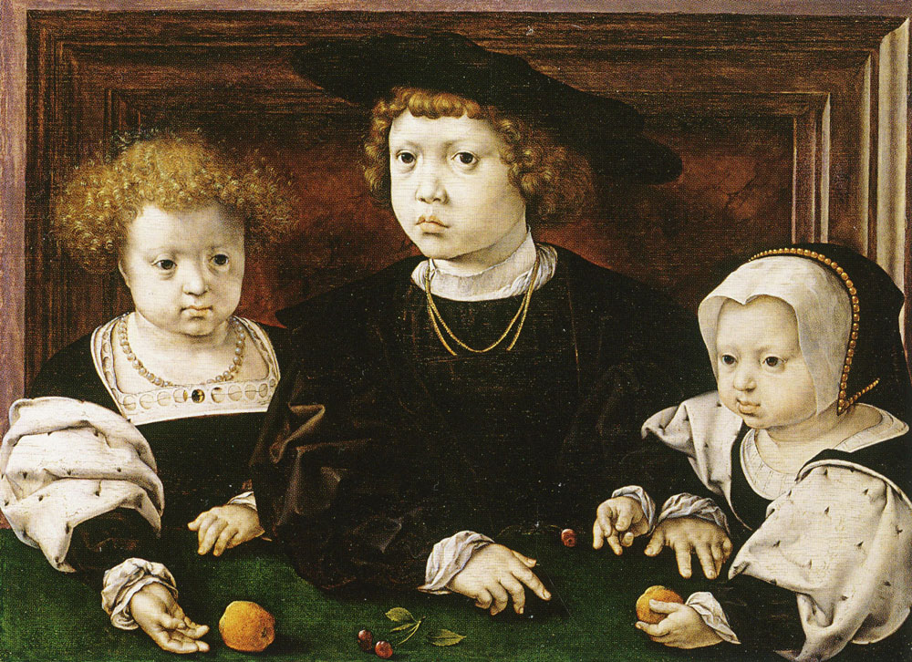 Jan Gossaert - Three Children of Christian II of Denmark