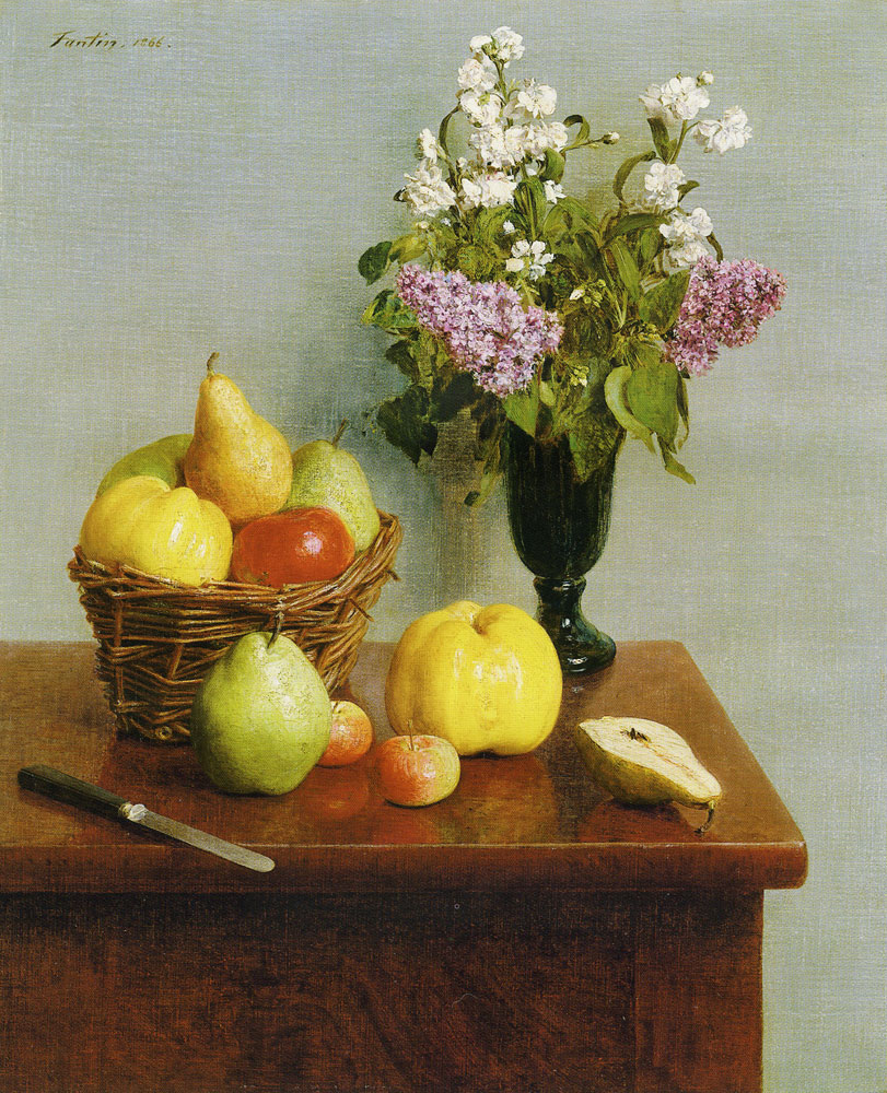 Henri Fantin-Latour - Still Life with Flowers and Fruit