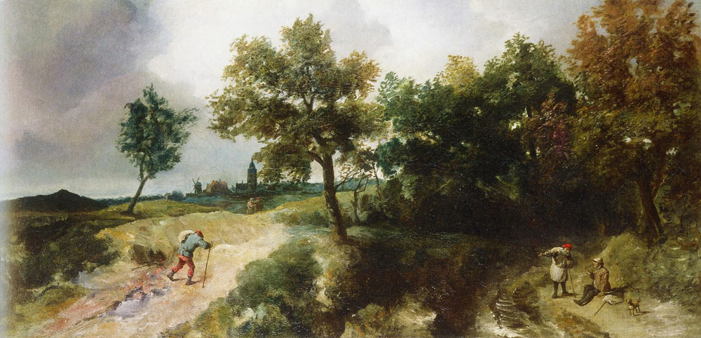 Jan Lievens - Landscape with Peasants
