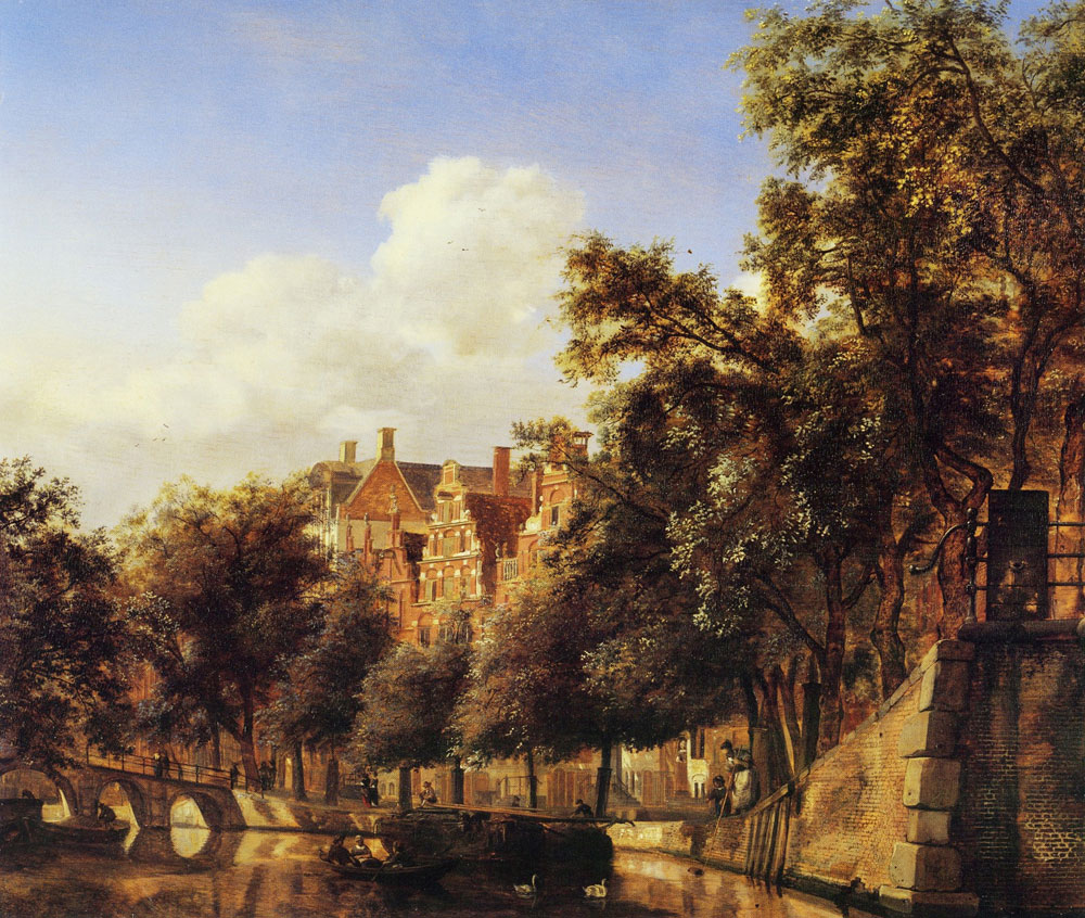 Jan van der Heyden - Herengracht Viewed from the Leliegracht, Amsterdam