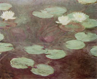 Claude Monet Pink water lilies