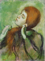 Edgar Degas Woman combing her hair