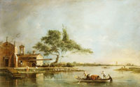 Francesco Guardi The Isola della Madonetta in the Lagoon