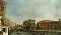 Francesco Guardi The Rialto Bridge from the North and the Palazzo dei Camerlenghi
