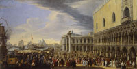 Luca Carlevarijs The Reception of the British Ambassador Charles Montagu, 4th Earl of Manchester, at the Doge's Palace