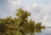 Salomon van Ruysdael River Landscape