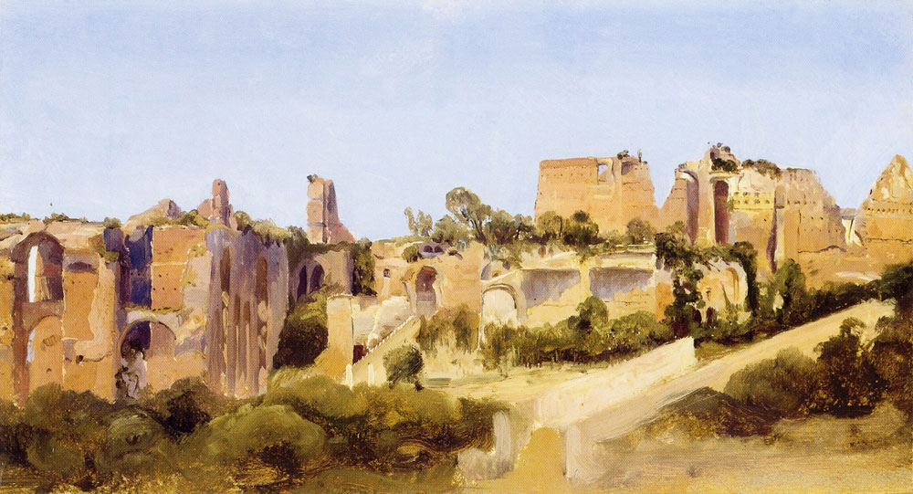 Carl Blechen - The ruins of the Septizonium on the Palatine hill in Rome