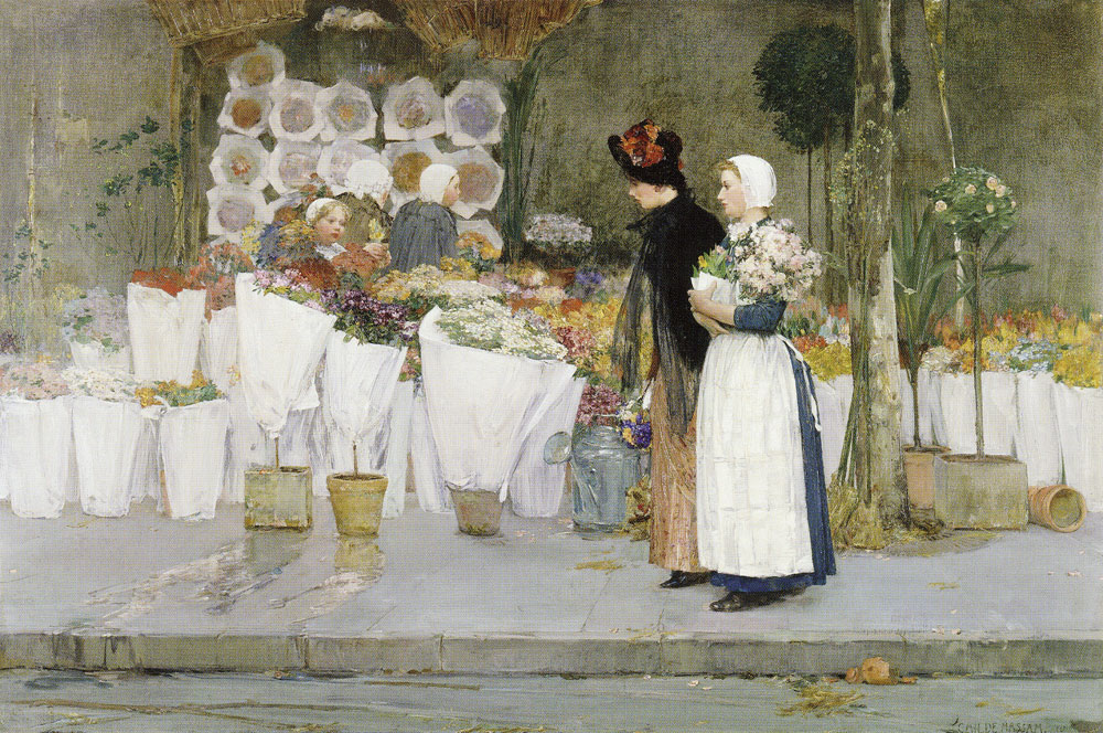 Childe Hassam - At the Florist