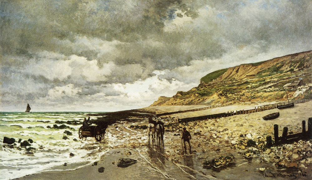 Claude Monet - Headland of the Hève  River at Low Tide