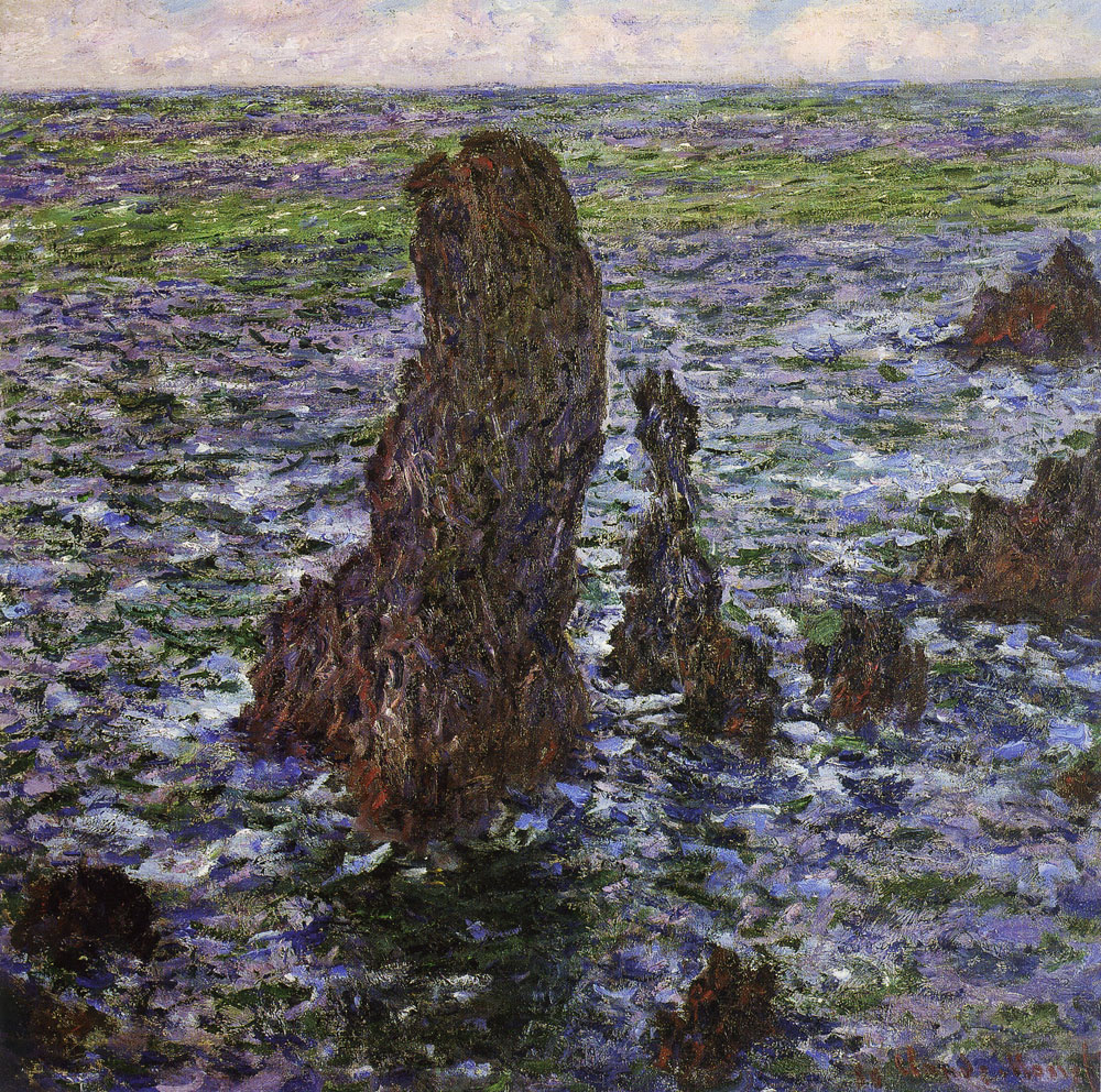 Claude Monet - Pyramids of Port-Coton, Belle-He