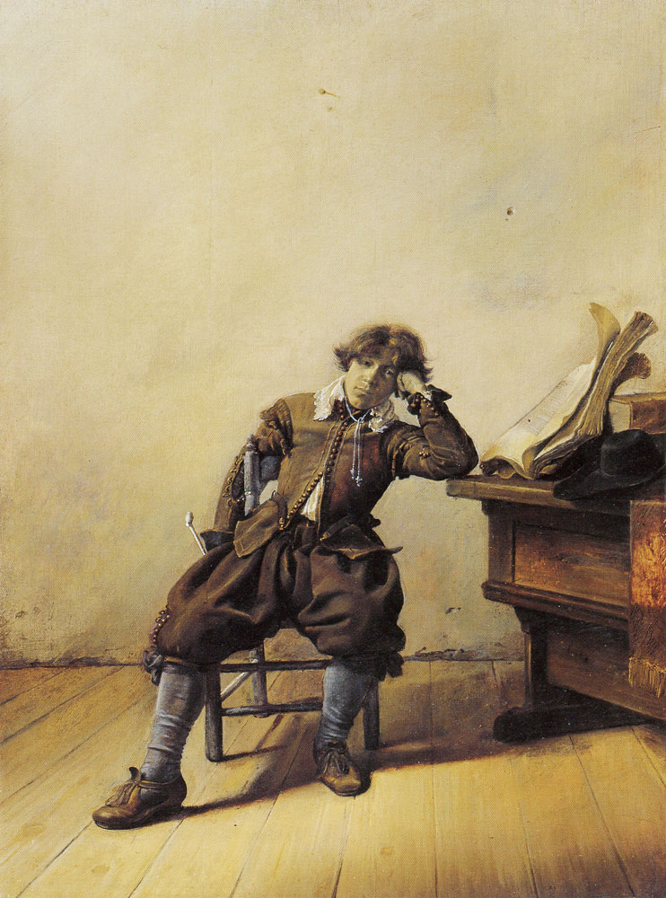 attributed to Pieter Codde - Man near a table
