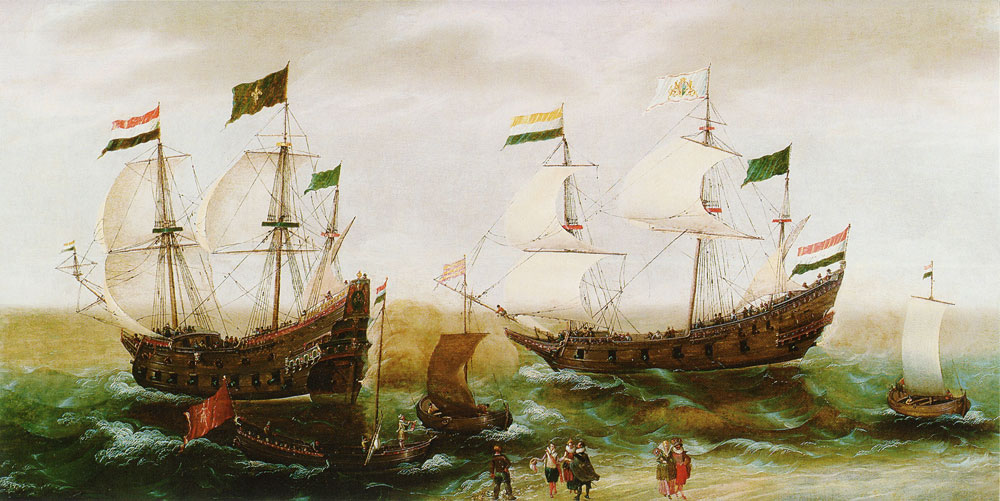 Cornelis Verbeeck - Ships before a coast