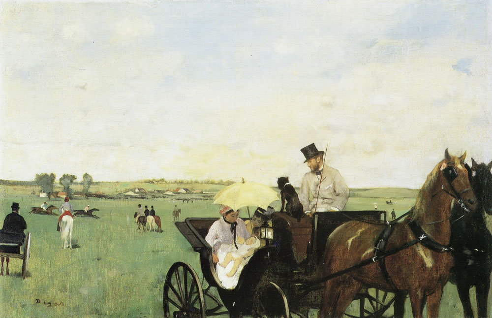 Edgar Degas - At the races in the countryside