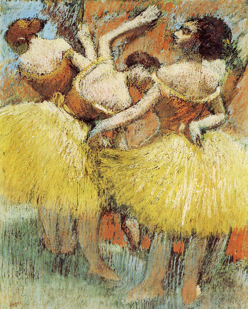 Edgar Degas - Three dancers