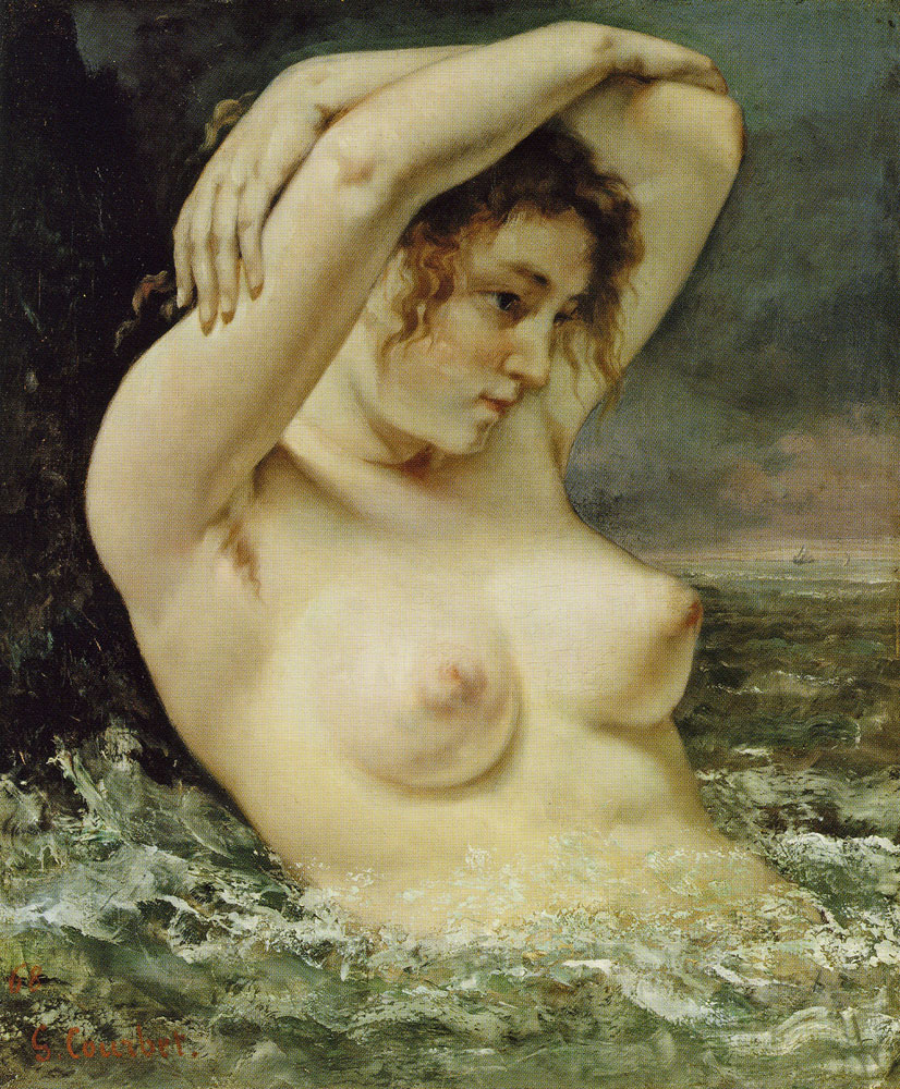 Gustave Courbet - The Woman in the Waves
