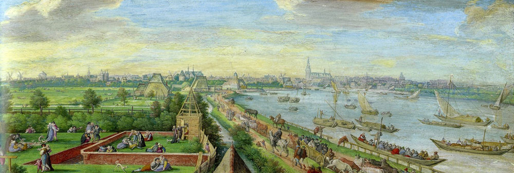 Hans Bol - View of Amsterdam from the South