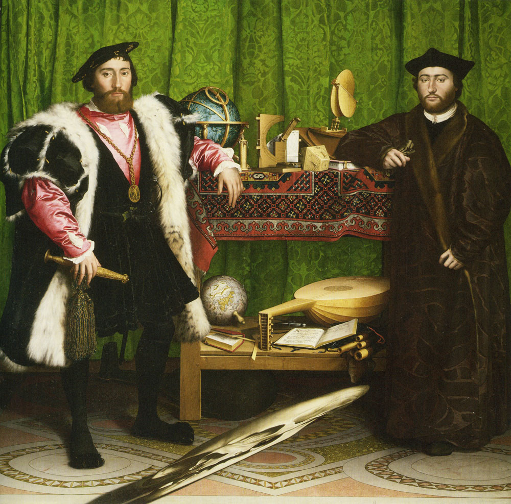 Hans Holbein the Younger - Jean de Dinteville and Georges de Selve